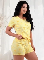 Pijama Short Doll Coração - Imagem 14