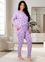 Pijama Feminino Coração Manga Longa com Calça - Imagem 5