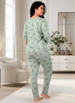 Pijama Feminino Coração Manga Longa com Calça - Imagem 3
